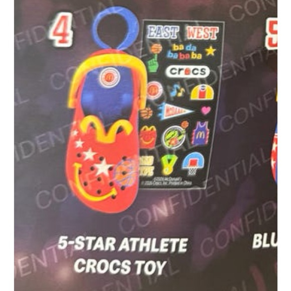 2026 McDonald’s Happy Meal Toy - 5-Star Athlete Crocs Toy - # 4